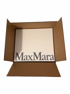 MaxMara Gift Storage Box with Tissue Paper & MaxMara Card 14X2X16